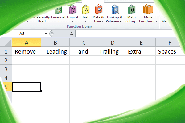 Excel Remove Leading Character From Cell