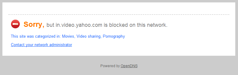 OpenDNS Family shield blocking Inappropriate sites