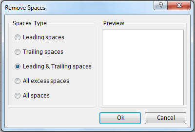 Kutools-Excess-Space-Removal-Options