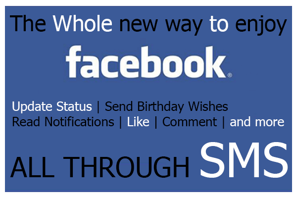 Use Facebook without Internet through SMS
