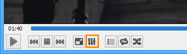 Show Extended Settings Icon in VLC Media Player