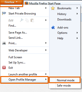 open-profile-manager-normal-mode