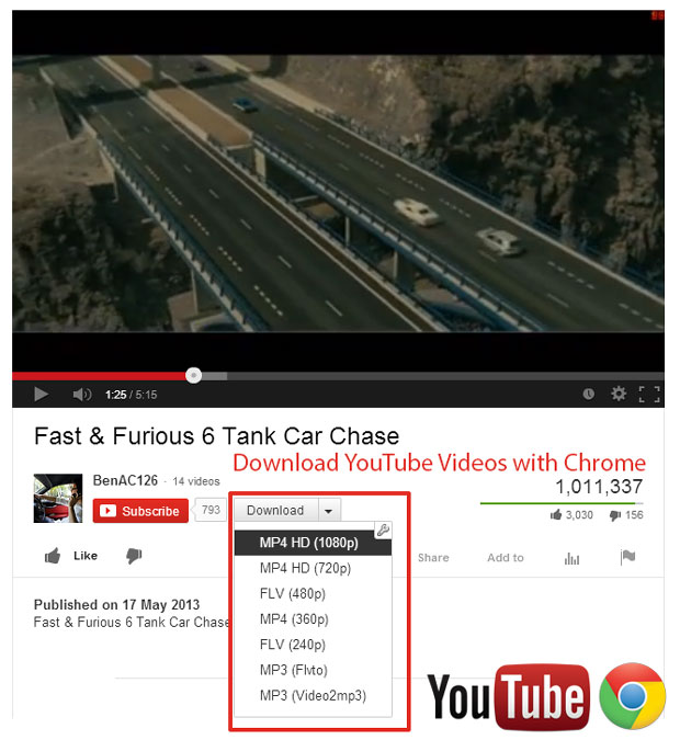 1 click youtube video downloader for chrome free download