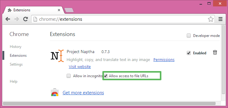 Allow-access-to-file-URLs