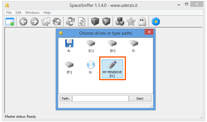 Recover-files-from-Shortcut-Virus-using-SpaceSniffer_Choose-drive