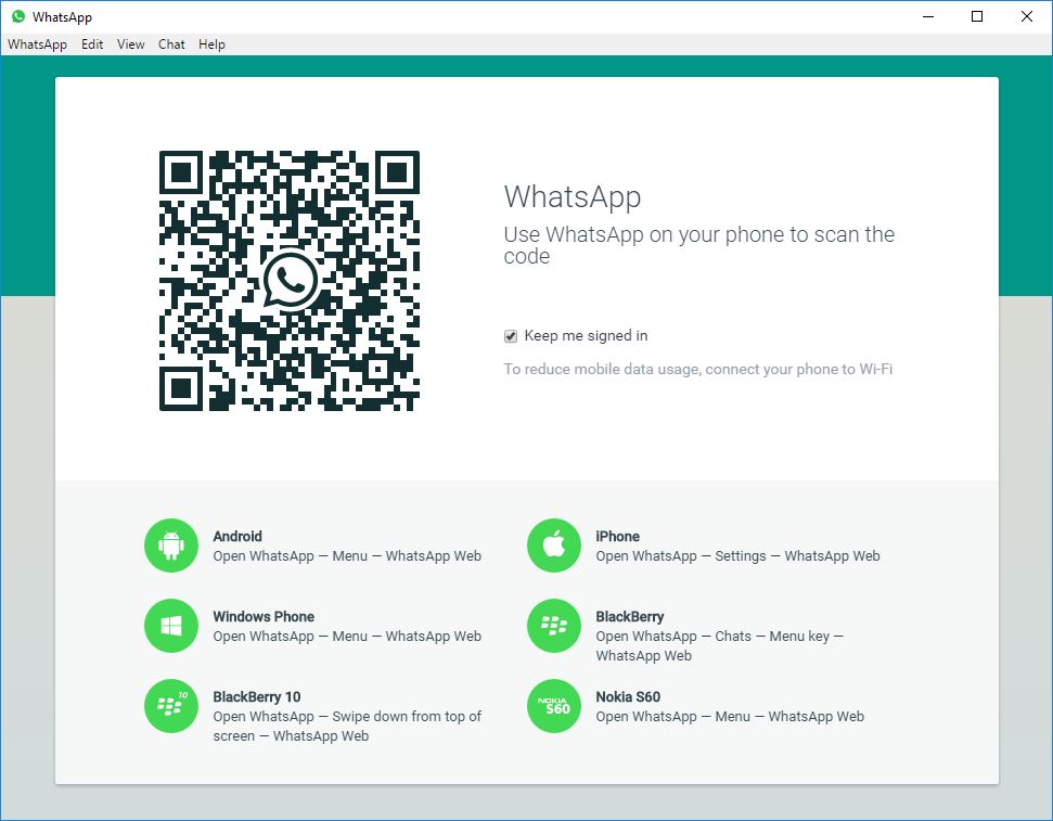 WhatsApp for Windows and Mac