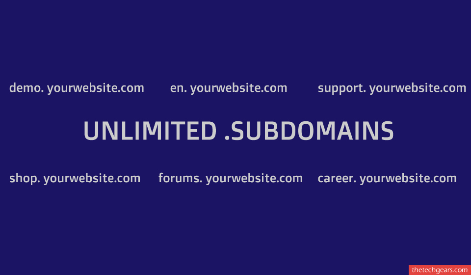 11 Unlmited Sub Domains - HostGator