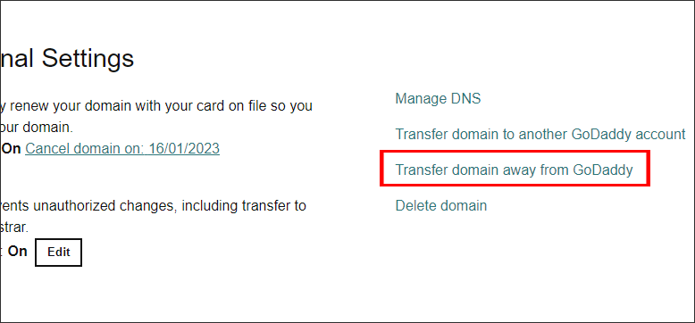 05 Transfer Domain Away from GoDaddy to NameCheap